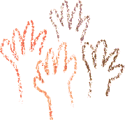 Drawing of raised hands to volunteer